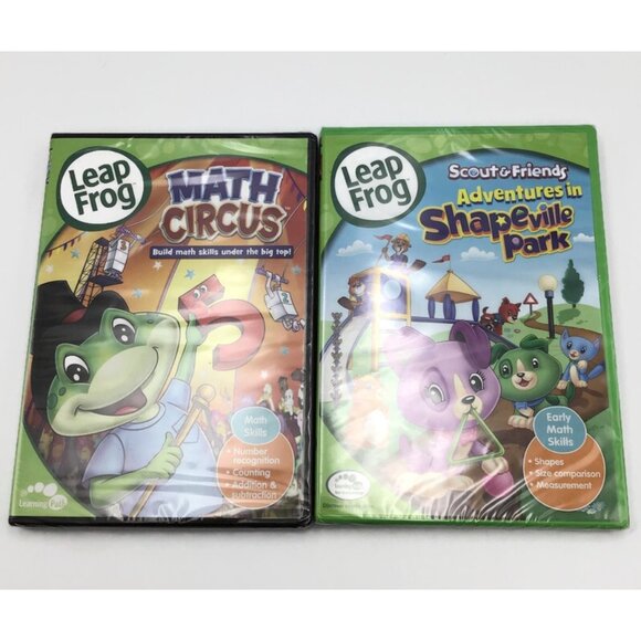 6 Leap Frog Learning DVDS Lot Educational Videos Learn Math Reading Phonics - Picture 2 of 9